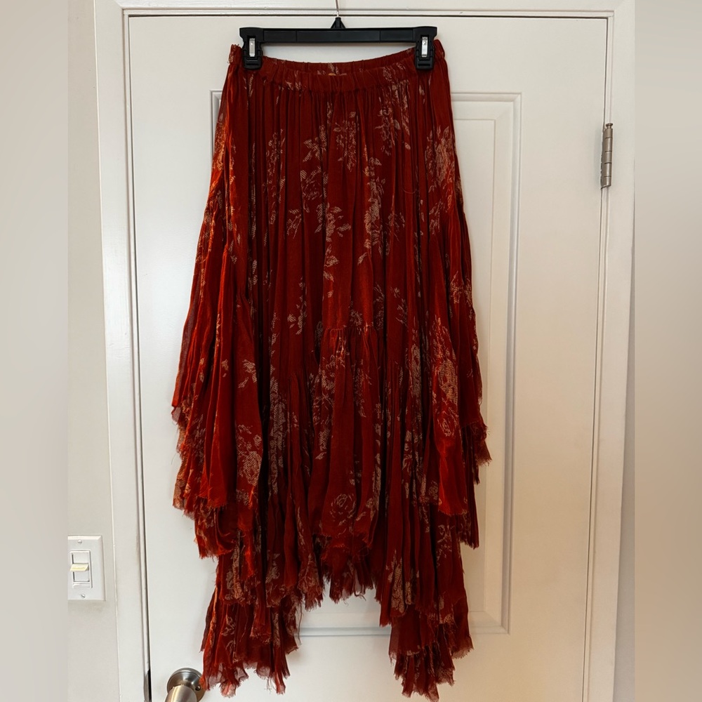 FP One - Rustic Floral Midi Skirt